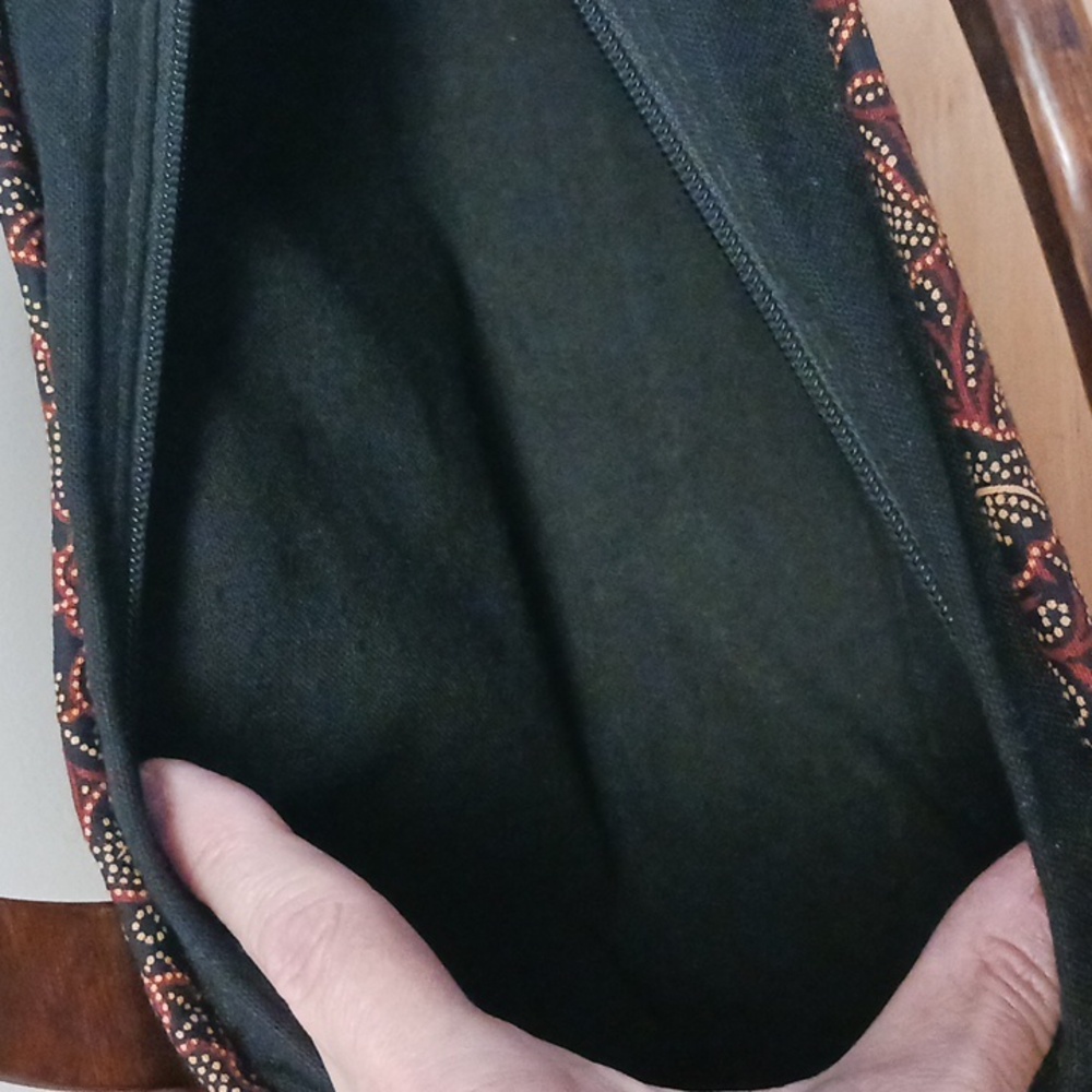 Thailand Woven Basket/Fabric/Wood Zippered Purse - Picture 10 of 16